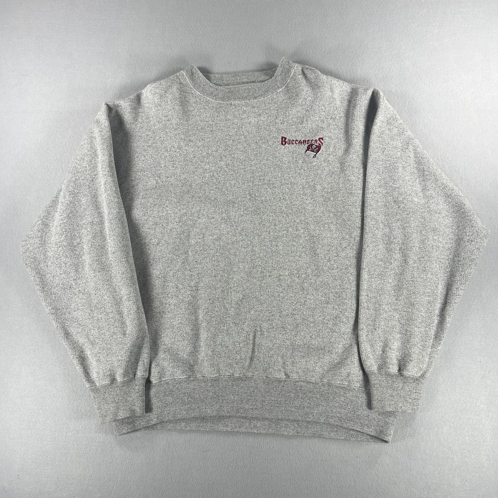Vintage Y2K Majestic Waffle Knit Crewneck NFL Tampa Bay Buccaneers Mens Size XL